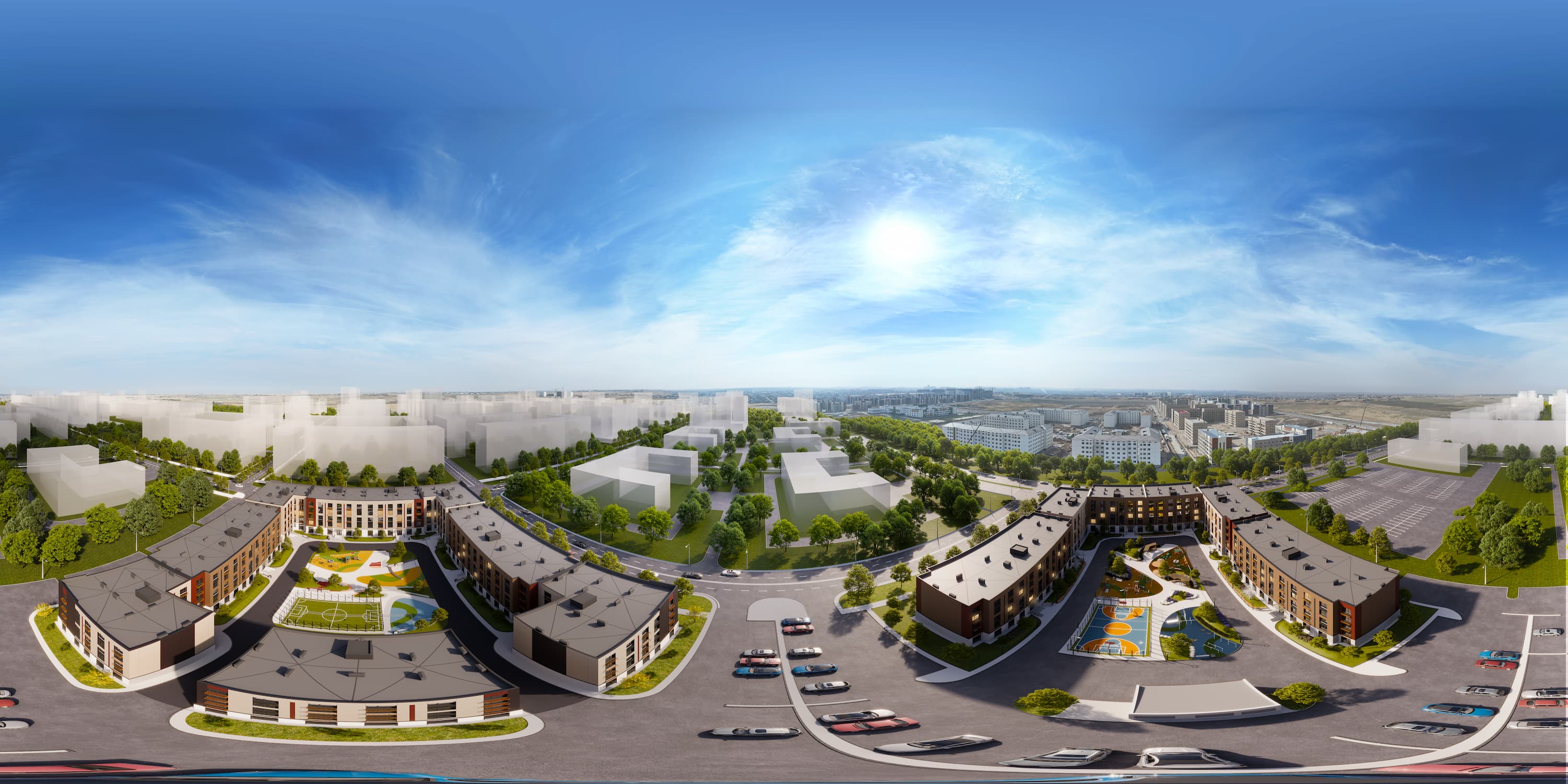 Виртуальный 3D/VR тур по SHATTYQ CITY 360° панорама